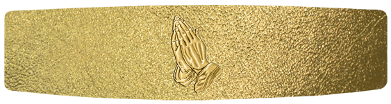 126 Praying Hands Gold Gold